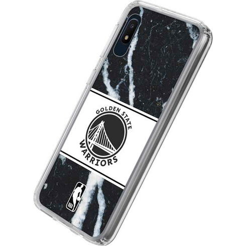 NBA Golden State Warriors Marble Galaxy A10e Clear Case