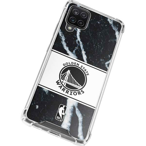 NBA Golden State Warriors Marble Galaxy A12 Clear Case