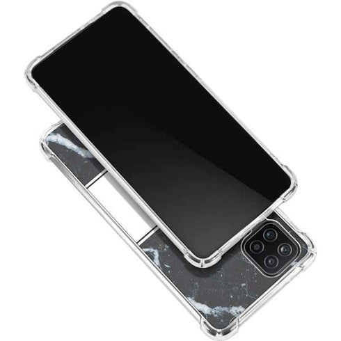 NBA Golden State Warriors Marble Galaxy A12 Clear Case