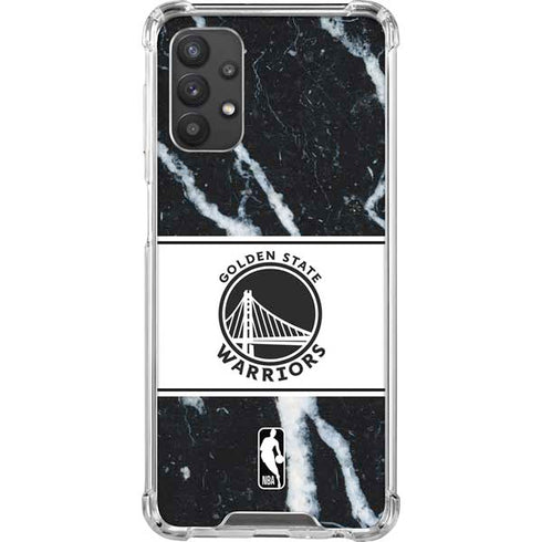 NBA Golden State Warriors Marble Galaxy A32 5G Clear Case