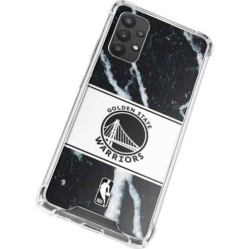 NBA Golden State Warriors Marble Galaxy A32 5G Clear Case