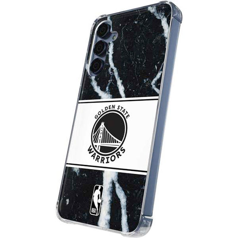 NBA Golden State Warriors Marble Galaxy A35 5G Clear Case