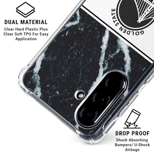 NBA Golden State Warriors Marble Galaxy A36 5G Clear Case