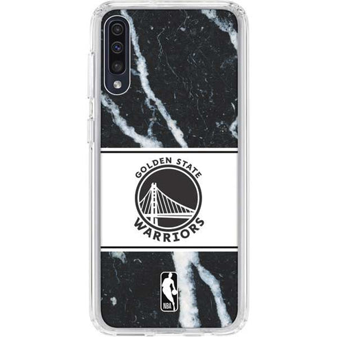 NBA Golden State Warriors Marble Galaxy A50 Clear Case