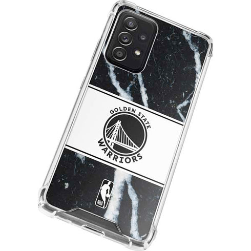 NBA Golden State Warriors Marble Galaxy A52 5G Clear Case