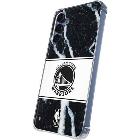 NBA Golden State Warriors Marble Galaxy A55 5G Clear Case