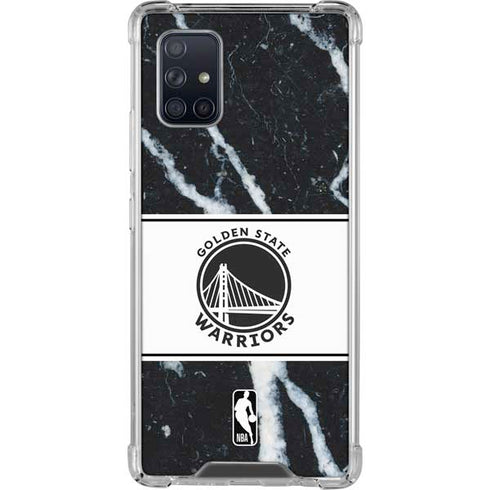 NBA Golden State Warriors Marble Galaxy A71 5G Clear Case