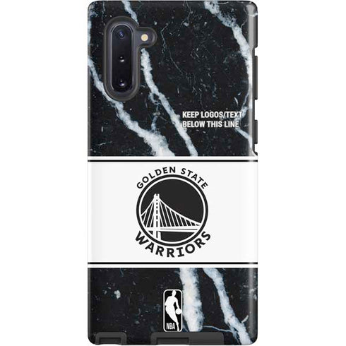 NBA Golden State Warriors Marble Galaxy Note 10 Pro Case