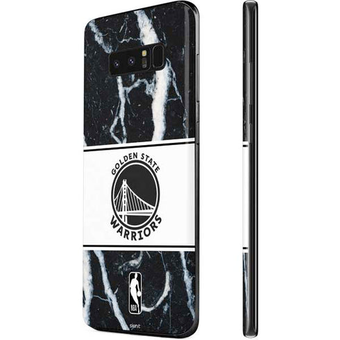 NBA Golden State Warriors Marble Galaxy Note 8 Skin