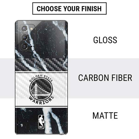 NBA Golden State Warriors Marble Galaxy Note20 5G Skin