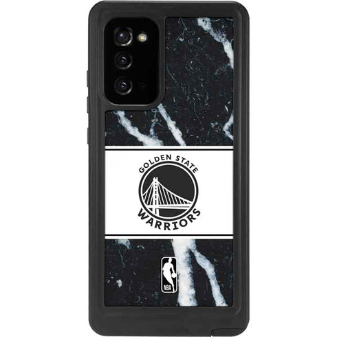 NBA Golden State Warriors Marble Galaxy Note20 5G Waterproof Case