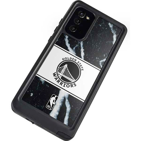 NBA Golden State Warriors Marble Galaxy Note20 5G Waterproof Case