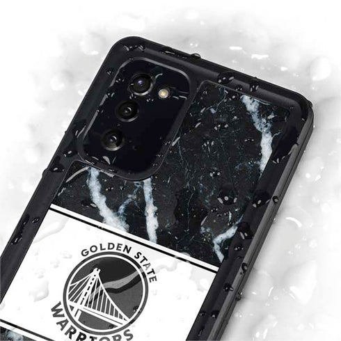 NBA Golden State Warriors Marble Galaxy Note20 5G Waterproof Case