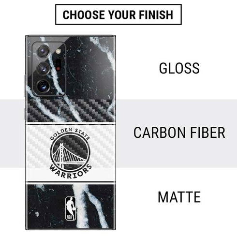 NBA Golden State Warriors Marble Galaxy Note20 Ultra 5G Skin