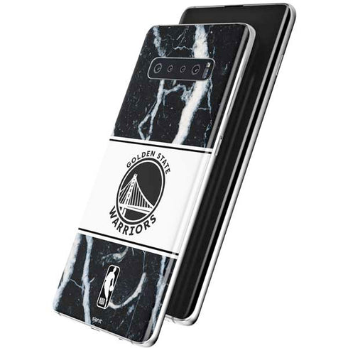 NBA Golden State Warriors Marble Galaxy S10 Skin