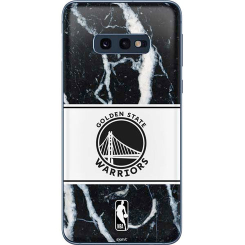 NBA Golden State Warriors Marble Galaxy S10e Skin