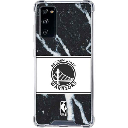 NBA Golden State Warriors Marble Galaxy S20 FE Clear Case