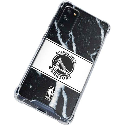 NBA Golden State Warriors Marble Galaxy S20 FE Clear Case