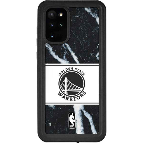 NBA Golden State Warriors Marble Galaxy S20 Plus Waterproof Case