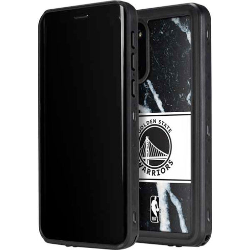 NBA Golden State Warriors Marble Galaxy S20 Plus Waterproof Case