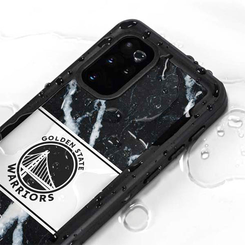 NBA Golden State Warriors Marble Galaxy S20 Plus Waterproof Case