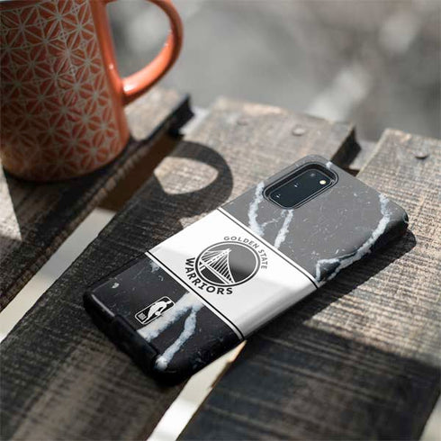 NBA Golden State Warriors Marble Galaxy S20 Pro Case