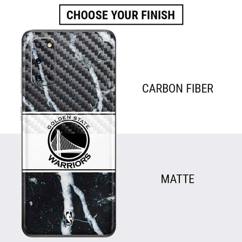 NBA Golden State Warriors Marble Galaxy S20 Skin