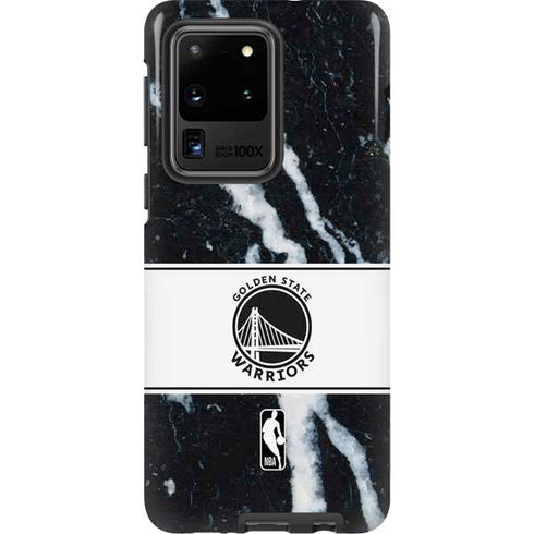 NBA Golden State Warriors Marble Galaxy S20 Ultra 5G Pro Case