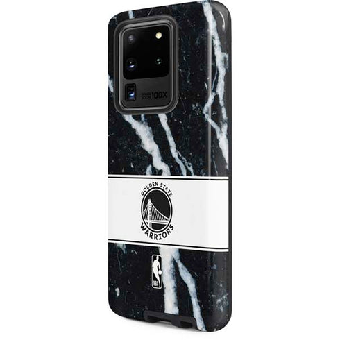 NBA Golden State Warriors Marble Galaxy S20 Ultra 5G Pro Case