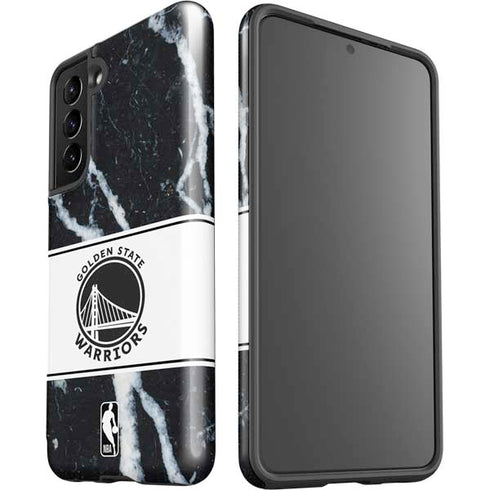 NBA Golden State Warriors Marble Galaxy S21 5G Pro Case