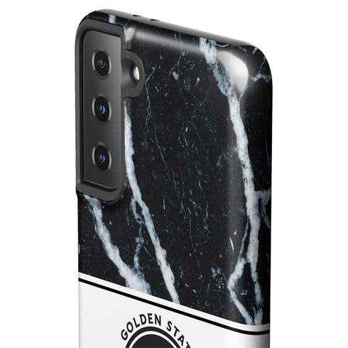 NBA Golden State Warriors Marble Galaxy S21 FE Pro Case
