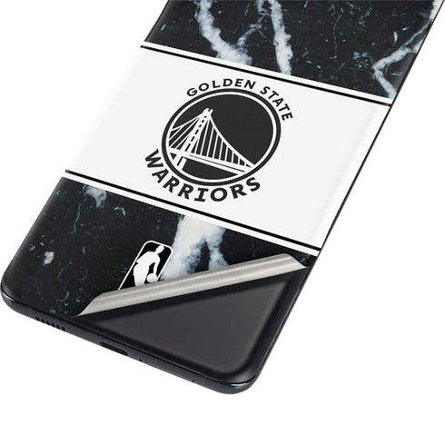 NBA Golden State Warriors Marble Galaxy S21 Plus 5G Skin