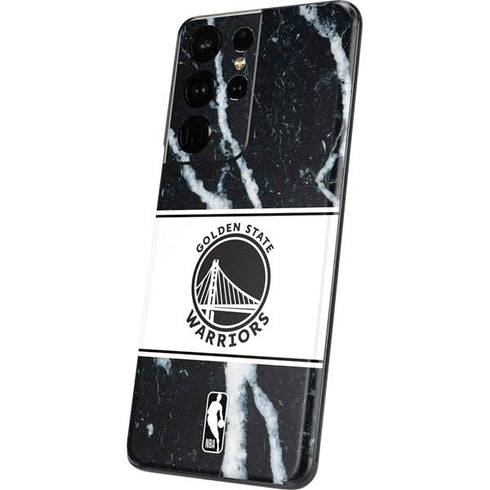 NBA Golden State Warriors Marble Galaxy S21 Ultra 5G Skin