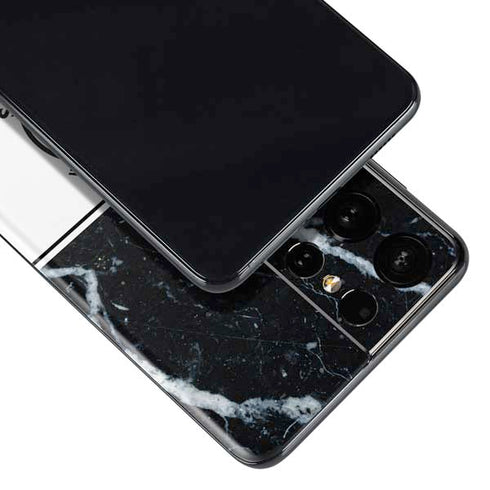 NBA Golden State Warriors Marble Galaxy S21 Ultra 5G Skin