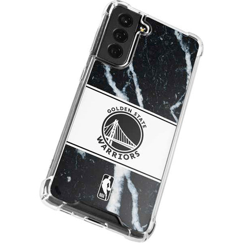 NBA Golden State Warriors Marble Galaxy S22 Clear Case