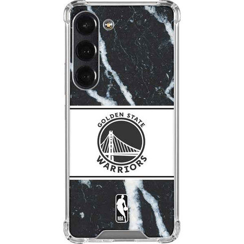 NBA Golden State Warriors Marble Galaxy S23 Clear Case