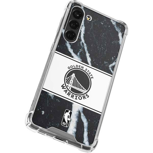 NBA Golden State Warriors Marble Galaxy S23 FE Clear Case