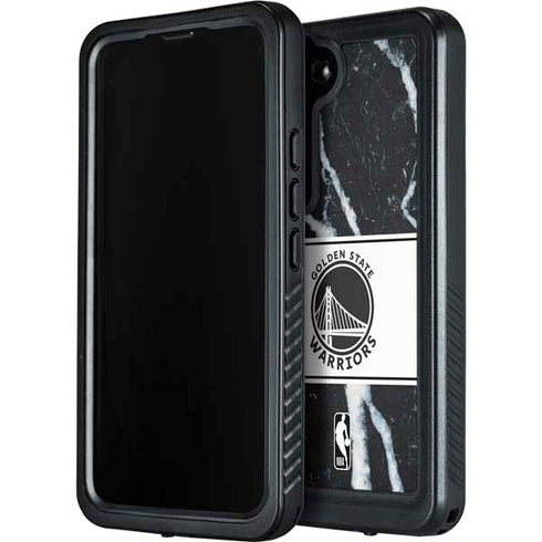 NBA Golden State Warriors Marble Galaxy S23 Plus Waterproof Case