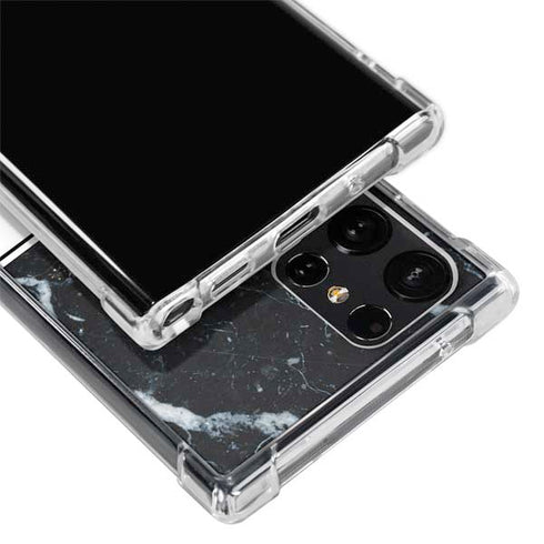 NBA Golden State Warriors Marble Galaxy S23 Ultra Clear Case