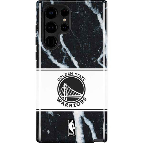 NBA Golden State Warriors Marble Galaxy S23 Ultra Pro Case