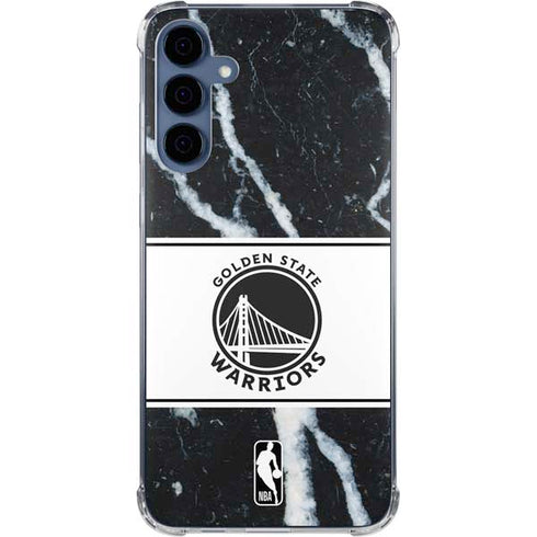 NBA Golden State Warriors Marble Galaxy S24 Clear Case