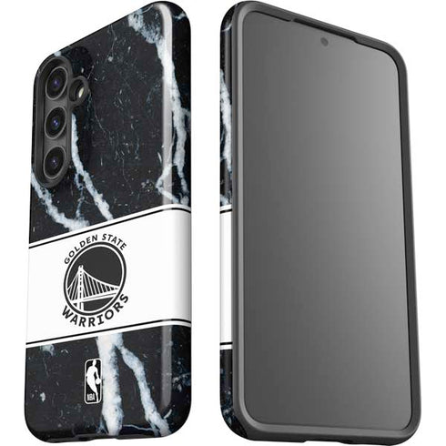 NBA Golden State Warriors Marble Galaxy S25 Plus Impact Case