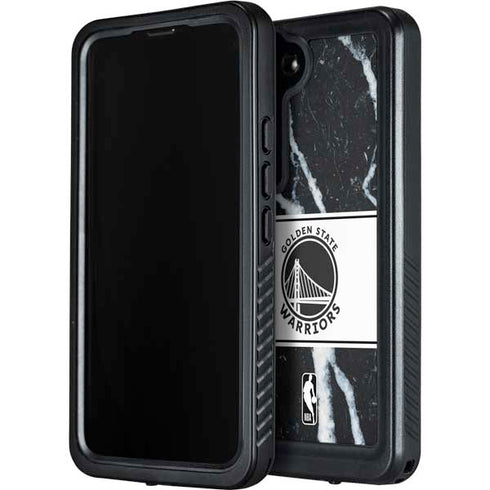 NBA Golden State Warriors Marble Galaxy S24 Plus Waterproof Case