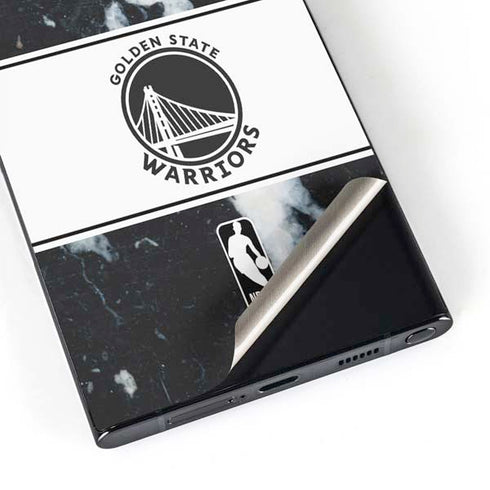 NBA Golden State Warriors Marble Galaxy S25 Ultra Skin