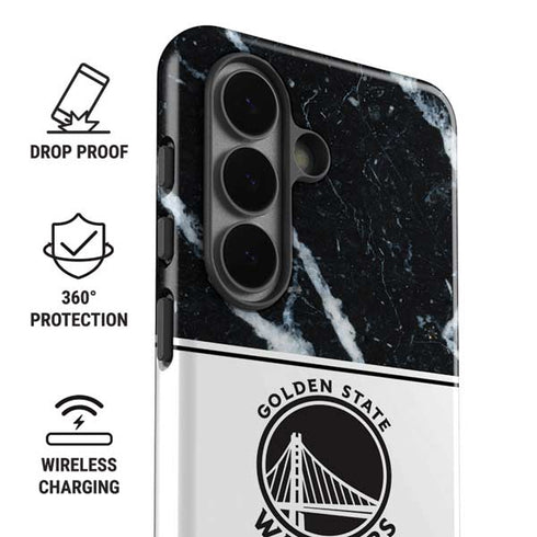 NBA Golden State Warriors Marble Galaxy S26 Impact Case