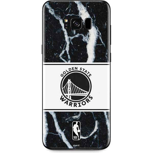 NBA Golden State Warriors Marble Galaxy S8 Plus Skin