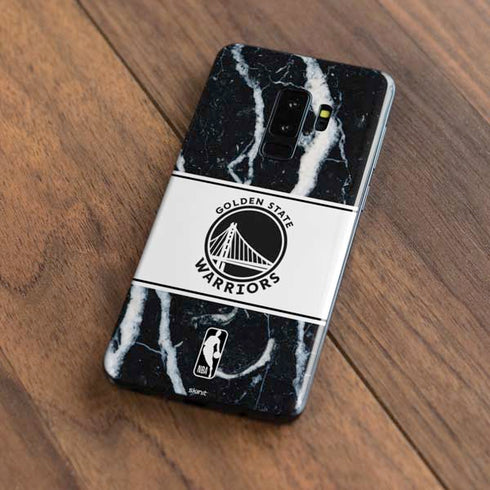NBA Golden State Warriors Marble Galaxy S9 Plus Skin