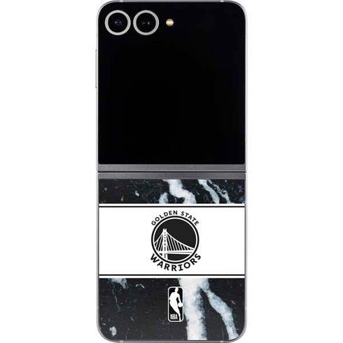 NBA Golden State Warriors Marble Galaxy Z Flip6 Skin