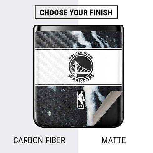 NBA Golden State Warriors Marble Galaxy Z Flip Skin