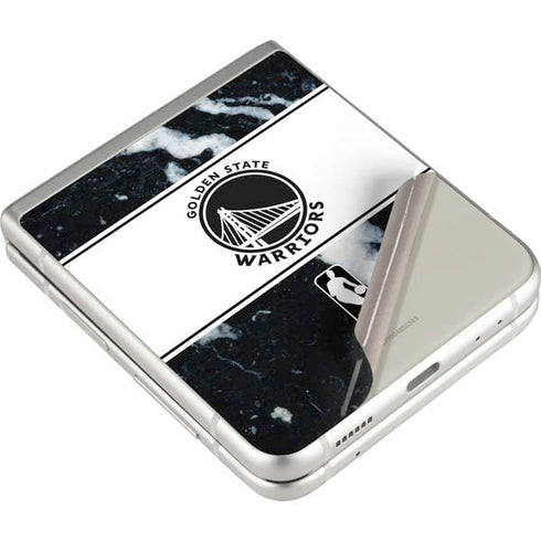 NBA Golden State Warriors Marble Galaxy Z Flip3 5G Skin